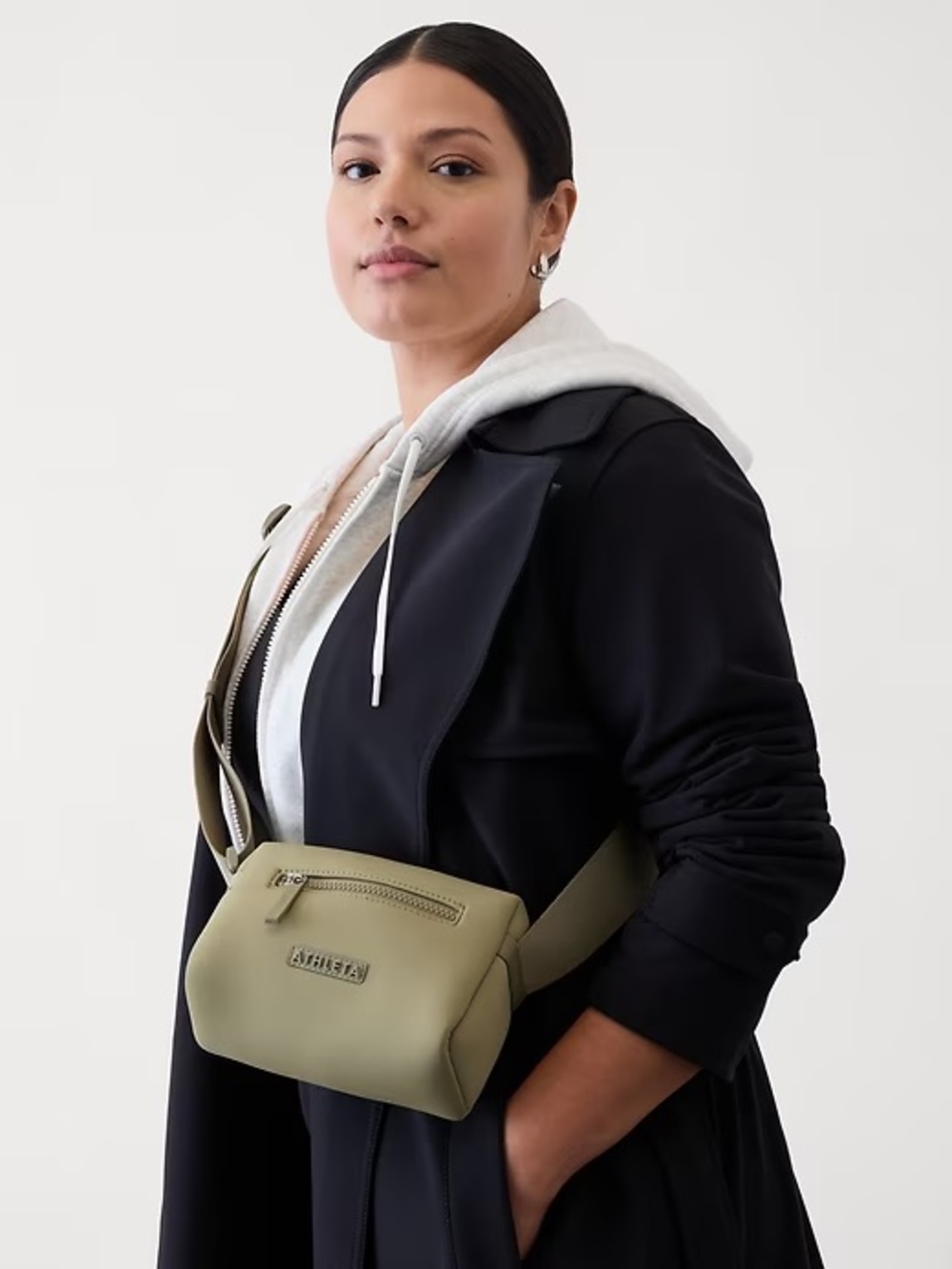 Athleta Diem Crossbody bag in color olive branch